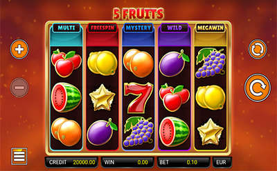 5 Fruits slot v slovenskom online kasíne Go4Games