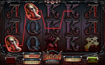 Blood Revival slot vlastnosť multiplier