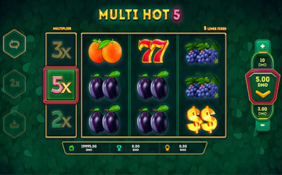 Multi 5 slotová hra v Olybet slovenskom online kasíne